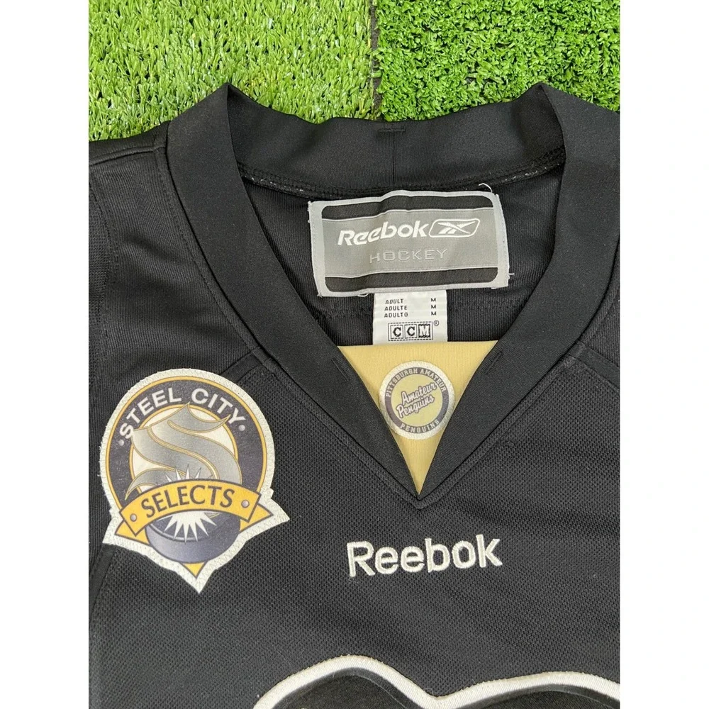 Reebok‎ Pittsburgh Penguins Anderson 14 Hockey Jersey Mens Medium Black Gold NHL